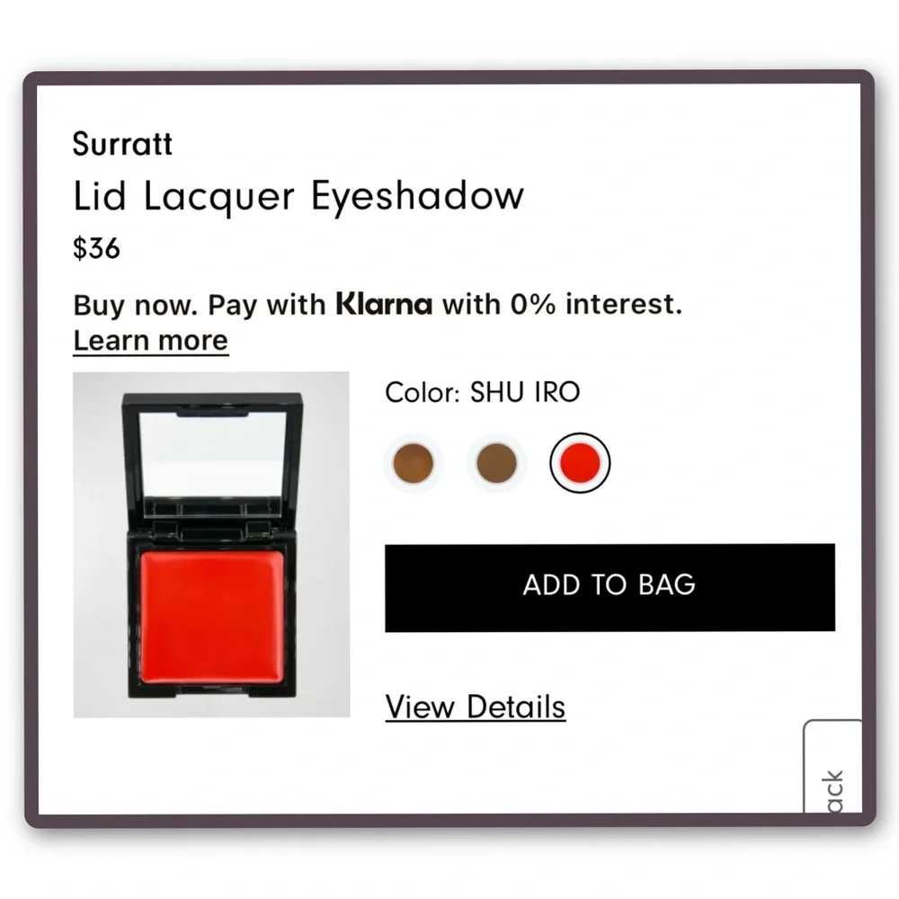 Surratt Lid Lacquer Eyeshadow